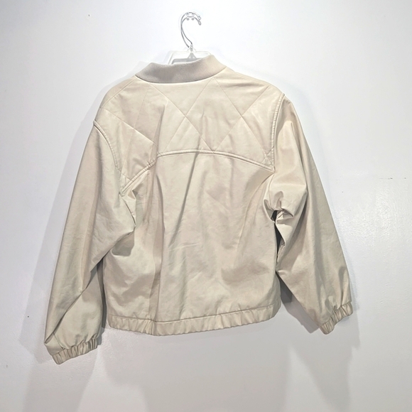 Pilcro Faux Leather Bomber Jacket XXS Flaw - Picture 5 of 14